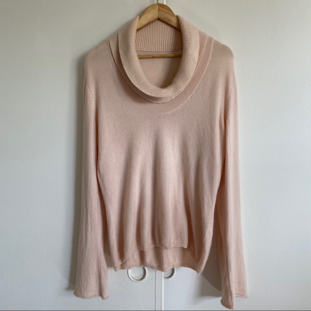 brunello cucinelli cashmere cowl neck sweater SZ L